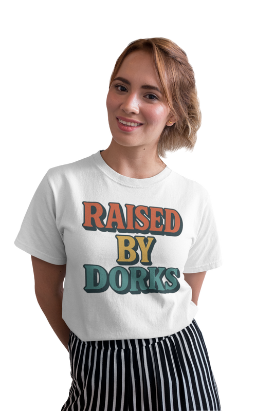 Raised by Dorks organic cotton t-shirt